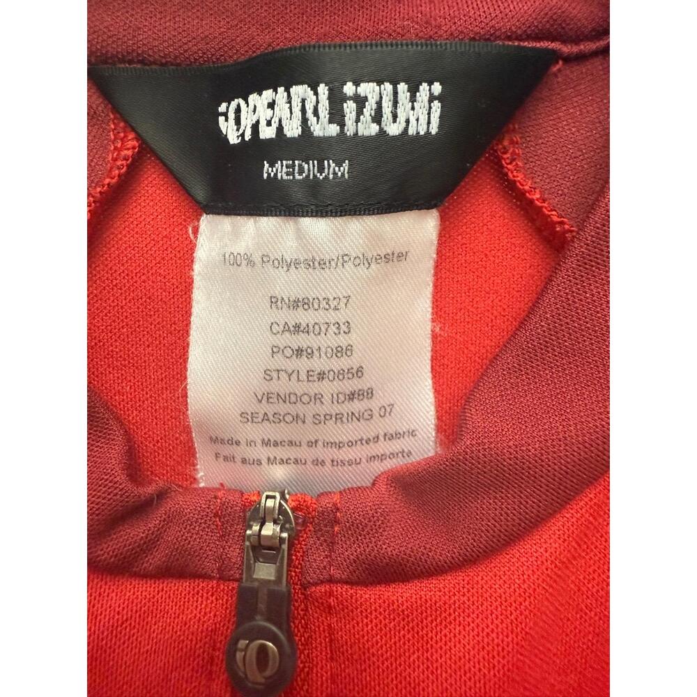 Pearl Izumi Red Sleeveless Reflective Cycling Jersey Medium Women's - Picture 5 of 7